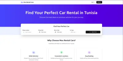 منصة موكس لتأجير السيارات في تونس – بحث سريع، فلاتر دقيقة، وحجز فوري