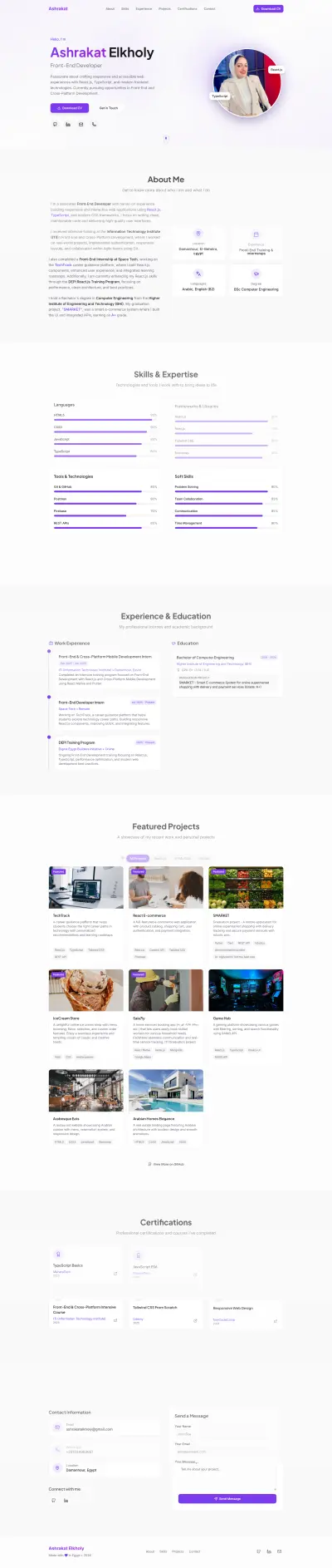 personal portfolio - A Personal Developer Showcase