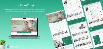تصميم واجهة احترافية لمنصة رعاية كبار السن – Elder Trust | تجربة مستخدم مخصصة لكل احتياج
