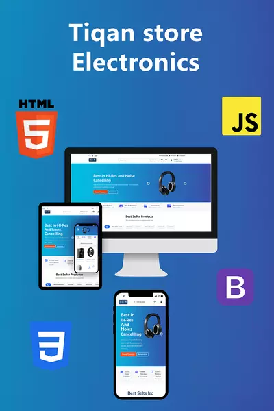 صفحة هبوط لشركة تقان للإلكترونيات بأستخدام html/css/js/bootstrap