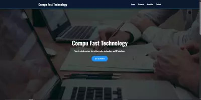 موقع إلكتروني لشركة تكنولوجيا
