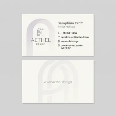 تصميم كروت شخصية احترافية (Business Card) بجودة عالية وهوية مميزة