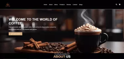 موقع صفحةcoffee shop