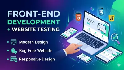 إنشاء موقع ويب متكامل مع ضمان الجودة (QA Testing)