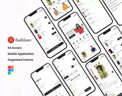 تصميم تطبيق موبايل UI UX (F Fashion – أناقتك تبدأ من هنا)