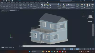 رسم احترافي باستخدام برنامج Auto CAD لرسم مخططات هندسية 2D و 3D
