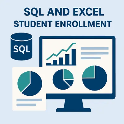 تحليل بيانات تسجيل طلاب باستخدام SQL وExcel لدعم القرار الإداري