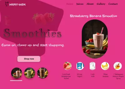 Smoothies Shop web