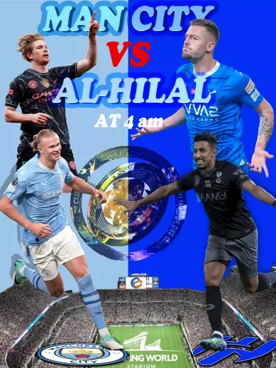 Poater for man city-al hilal match