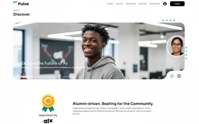 منصة مجتمع ALX التفاعلية (واجهة ويب غير رسمية)