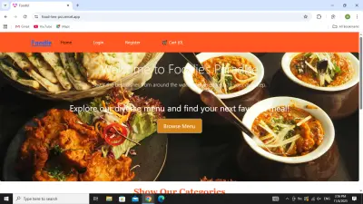 موقع مطعم لبيع الأكل أونلاين