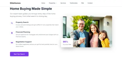 تطوير Landing Page خاصة بالعقارات باستخدام الBootstrap