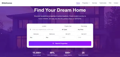 Premium Real Estate Landing Page