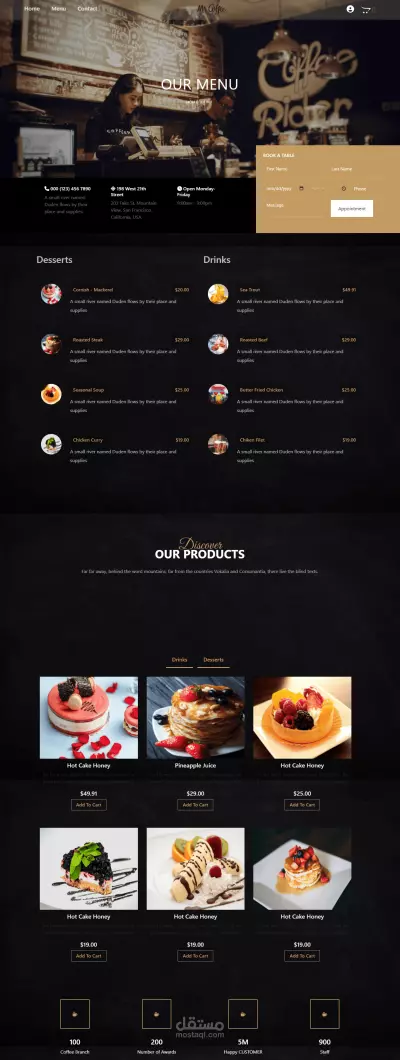 coffeeshop websit