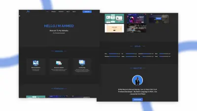 تصميم وبرمجة موقع شخصي احترافي