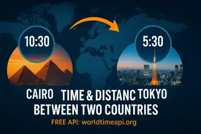 Time & Distance Between Two Countries