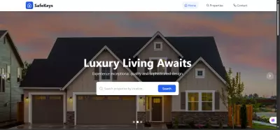 Professional website design for a real-estate company