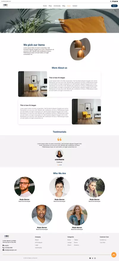 تصميم واجهة موقع باستخدام HTML وSCSS