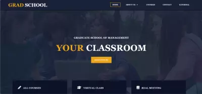 موقع إلكتروني لمدرسة بتصميم متميز باستخدام HTML وCSS