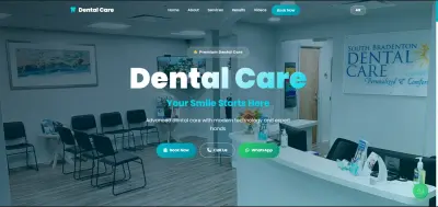 تصميم وتطوير Landing Page احترافية لعيادة أسنان مع تجربة مستخدم عصرية