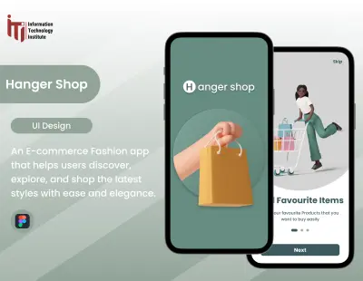 تصميم واجهات وتجربة مستخدم لتطبيق أزياء