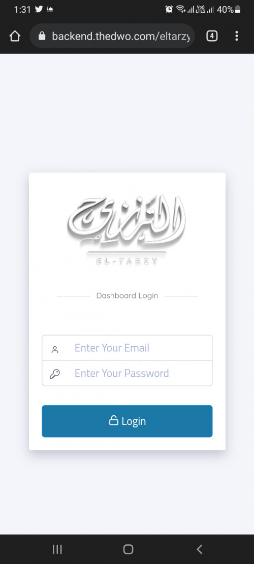 Eltarzy Dashboard App