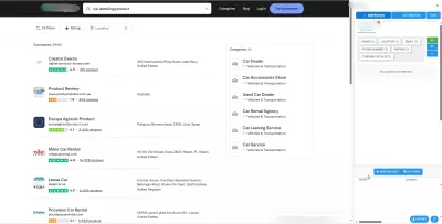 استخراج بيانات اكثر من 2,900+ شركة تلميع وتجديد السيارات علي مستوي العالم