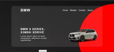Landing page for BMW
