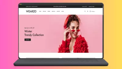 تصميم موقع wearzo e-commerce