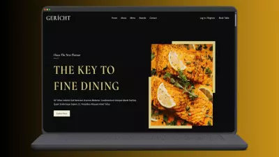 تصميم صفحة لمطعم (Gericht-Restaurant)