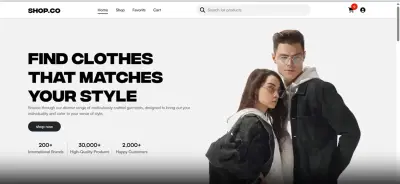 SHOP.CO Ecommerce website