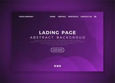 تصميم landing page