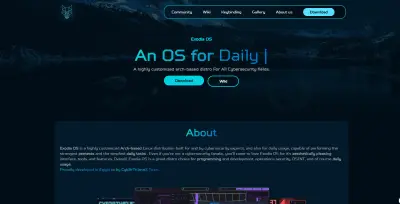 EXodia OS Website
