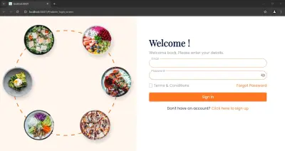 لوحة التحكم في تطبيقات الوجبات والمطاعم MealTime Dashborad