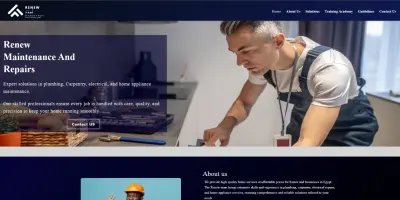 موقع الكتروني لعرض الخدامات المنزلية-Renew