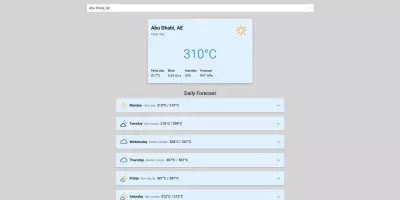 Weather App using reactjs