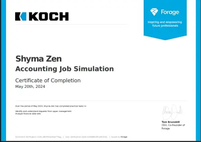 تحليل مصروفات شركة kock