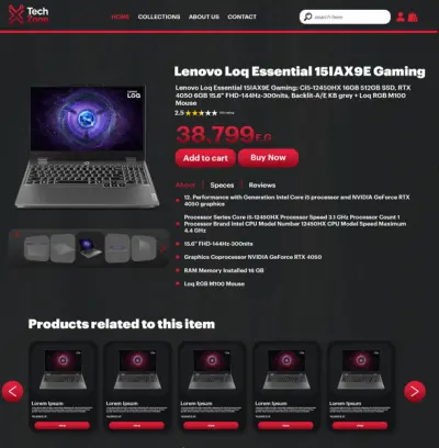 نظام متجر إلكتروني للمنتجات الإلكترونية (E-Commerce System )