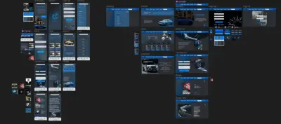 Car store website design