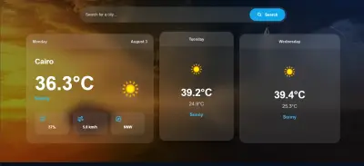 Weather App - تطبيق ويب لمعرفة حالة الطقس
