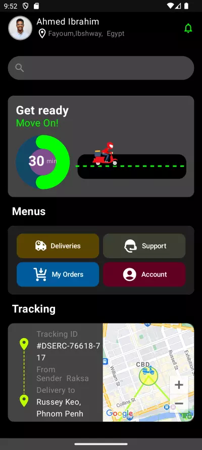 Parcel delivery App
