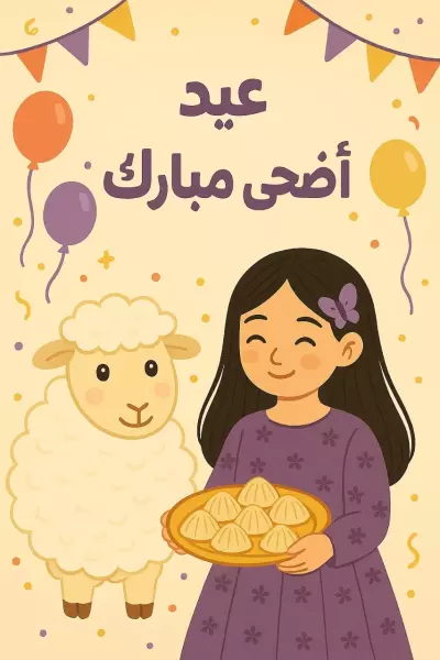 انشاء صور تهنئة لعيد الأضحى المبارك بإستخدام الذكاء الإصطناعي