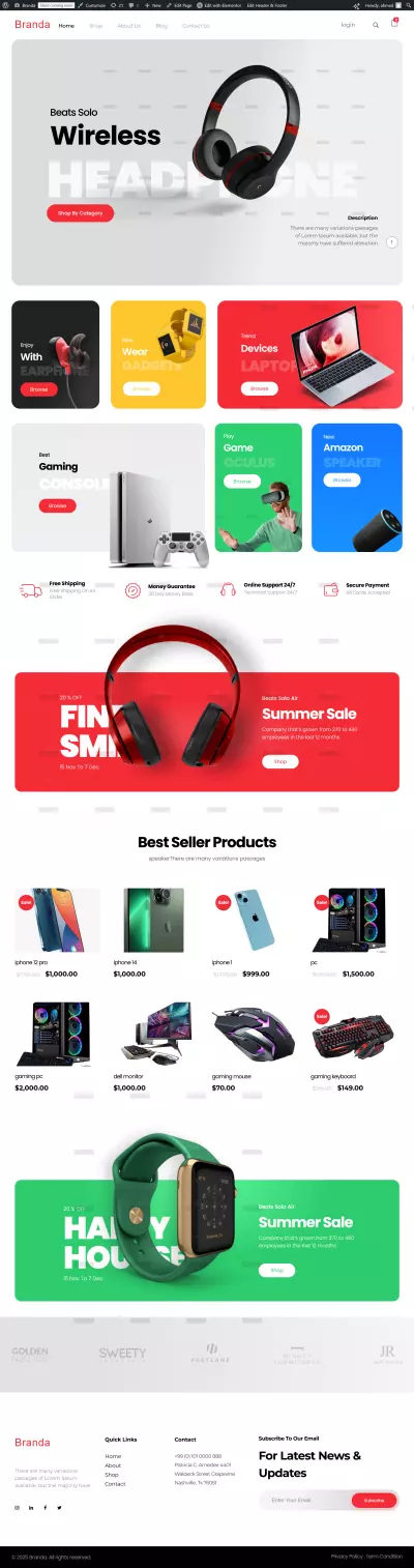 Branda : eCommerce store