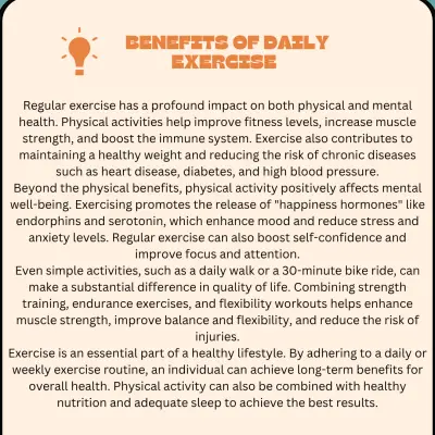 Benefits of Daily Exercise