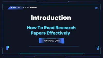 How To Read Research Papers Effectively