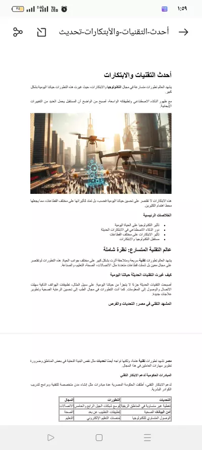 مقال عن أحدث التقنيات والابتكارات