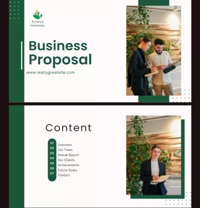 عمل عرض تقديمي Business model للشركات