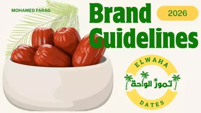 تصميم عرض تقديمي لإرشادات العلامة التجارية