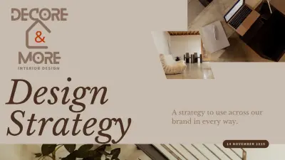 pitch deck presentation about interior decorates