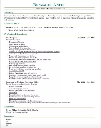 Professional CV Design with LaTeX